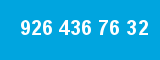 926 436 76 32 926 436 76 32